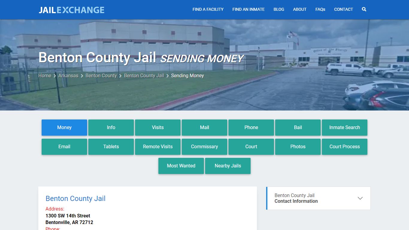 Send Money to Inmate - Benton County Jail, AR - Jail Exchange